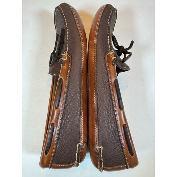 Size 11 LL Bean Bison Slippers Double Sole Leather Lined - Picture 7 of 11